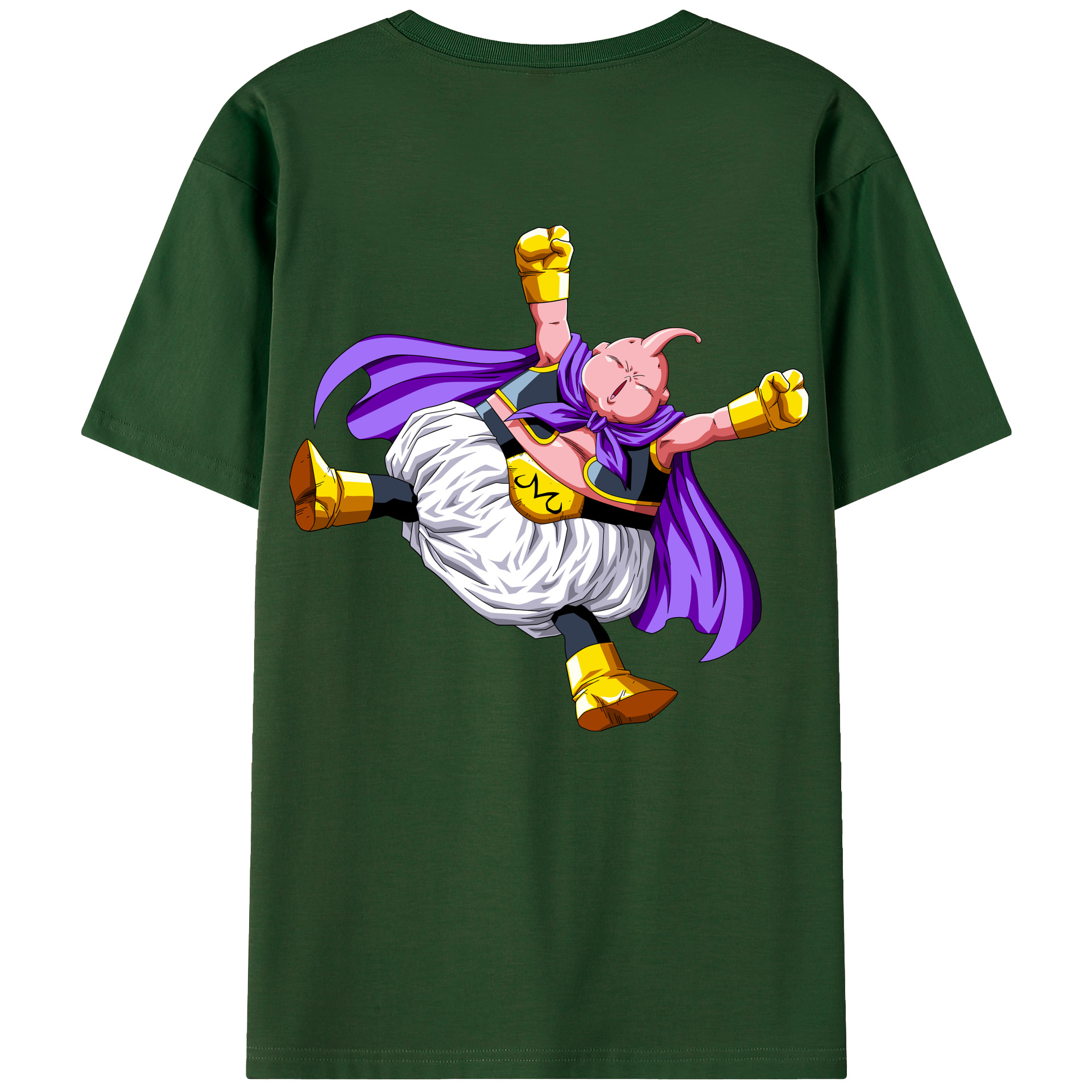 （画像用） ドラゴンボール 魔人ブウ DRAGON BALL Majin Buu 綿100％半袖Tシャツ（背面プリント）